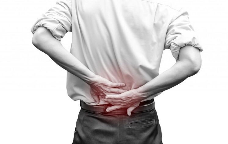 back pain in the lower back