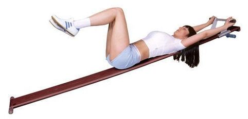 Exercise machine for the treatment of osteochondrosis at home